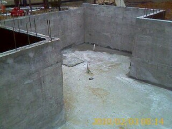 wine basement install