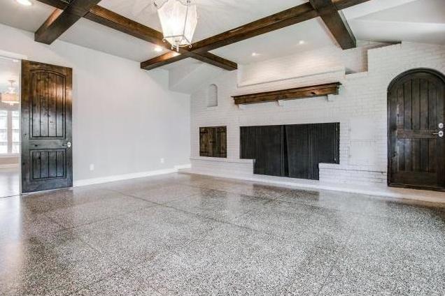 Great room fireplace