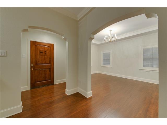 View of entry and dining room from living room.