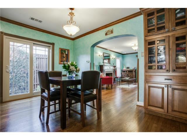 Dining area just off the kitchen and the formal living area.