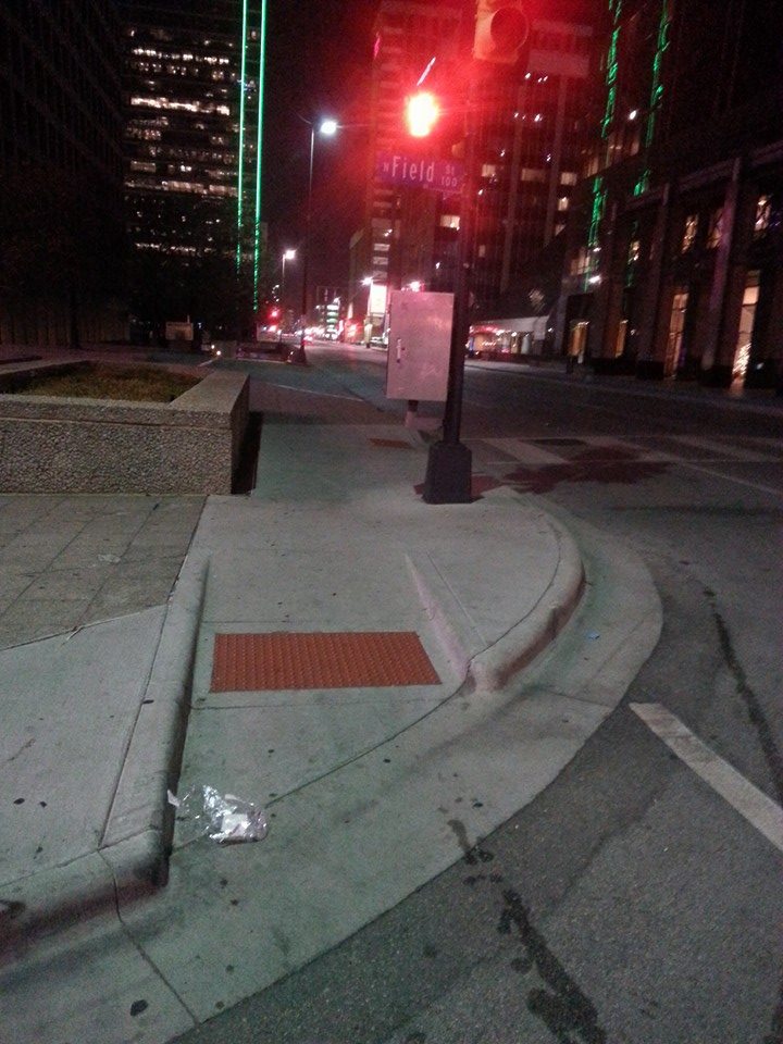 Weird sidewalks downtown Dallas