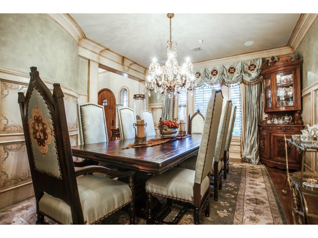 This residence was decorated by one of Dallas's most renowned in