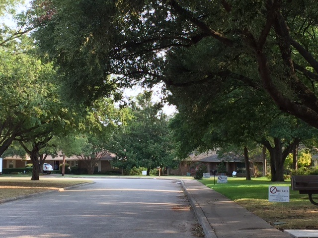 Shirestone, directly behind Forestwood, is bursting with slash signs.