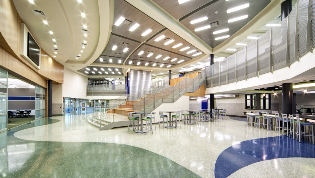 VLK Architects won a Merit Award for their design of the Hollenstein Career and Technology Center. Photo: Fort Worth AIA
