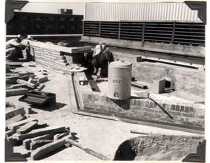 9 - Masonry for Rooftop Fountain