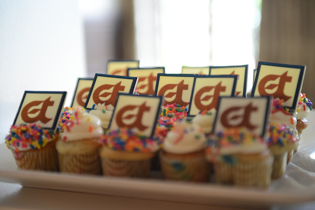 Cupcakes with original ET logosBriggs Freeman Sotheby's International Realty honors Ellen Terry at Dallas County Club