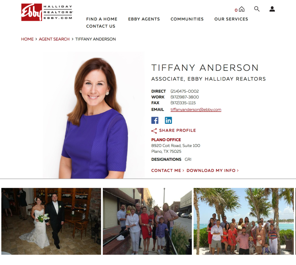 Ebby halliday website