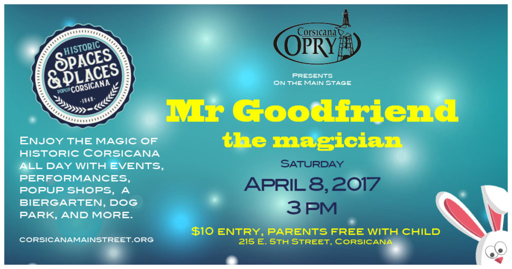 Mr Goodfriend Magician Flier