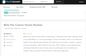 Bella Vita Custom Homes review 3