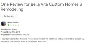 Bella Vita Custom Homes review 2