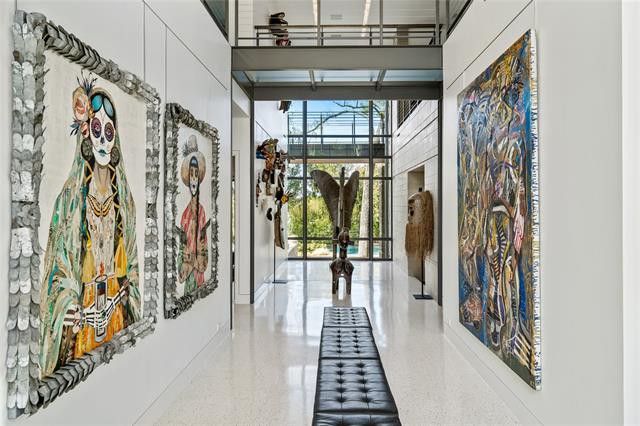 modern glass house