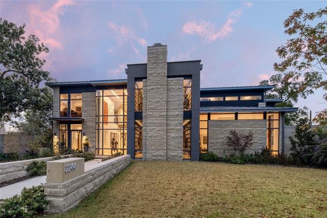 modern glass house