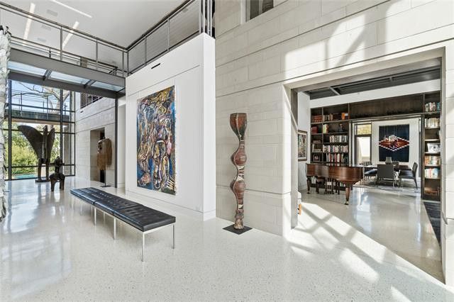modern glass house