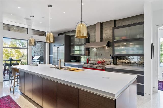 modern glass house