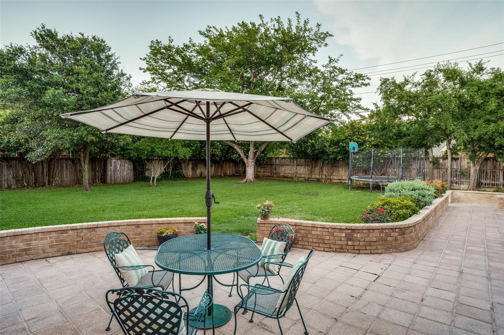 The patio adds to the cottage charm