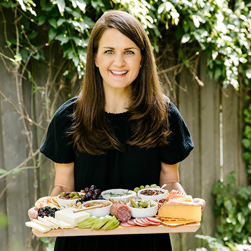 Maegan Brown (The BakerMama) is known for her attractive food spreads on handcrafted wood boards.