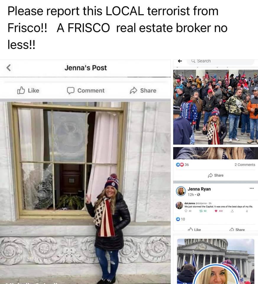 Jenna Ryan March For Trump Jan. 6