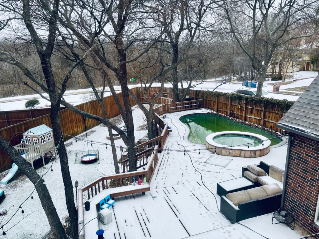 my house during the freeze