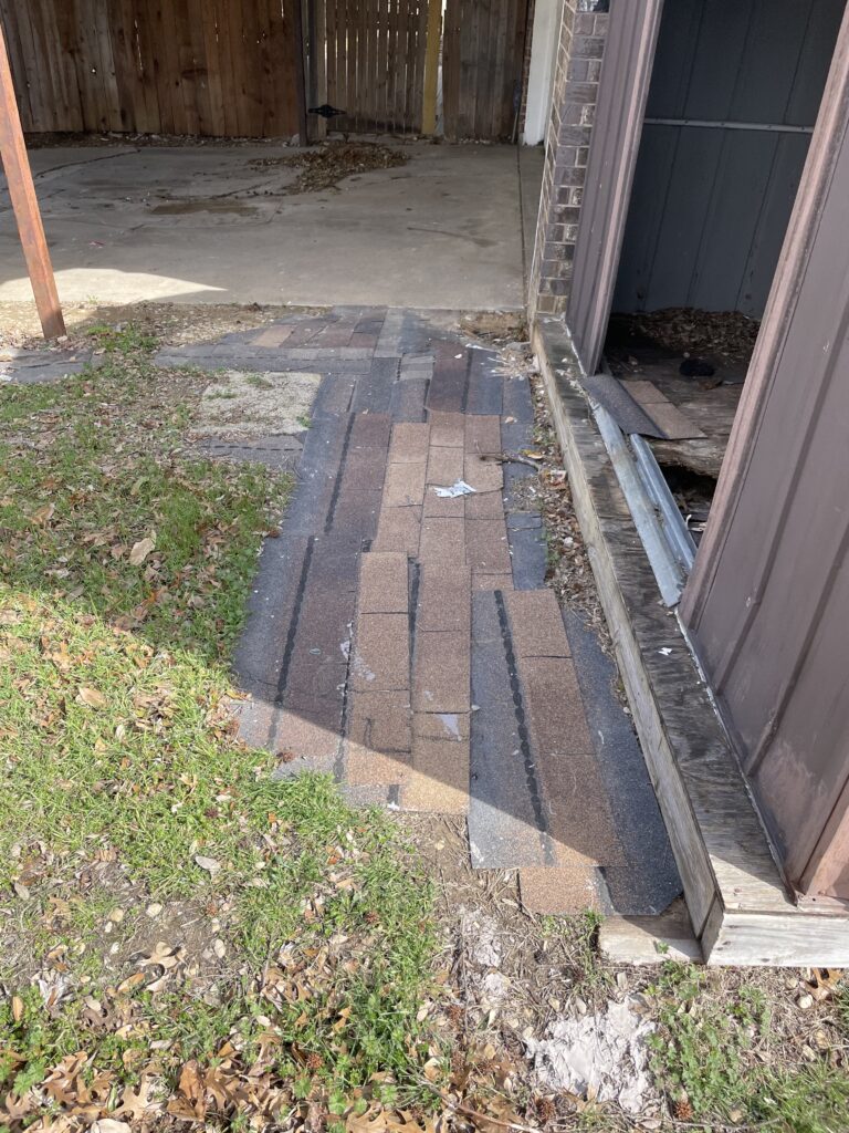 home improvement - sidewalk shingles