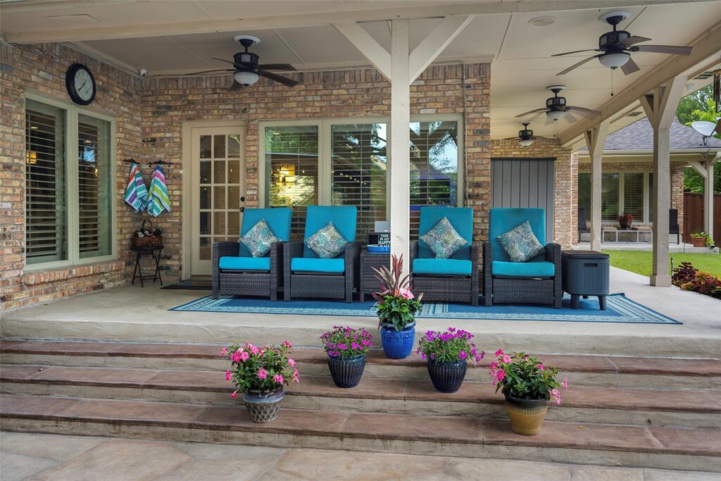 wraparound back porch