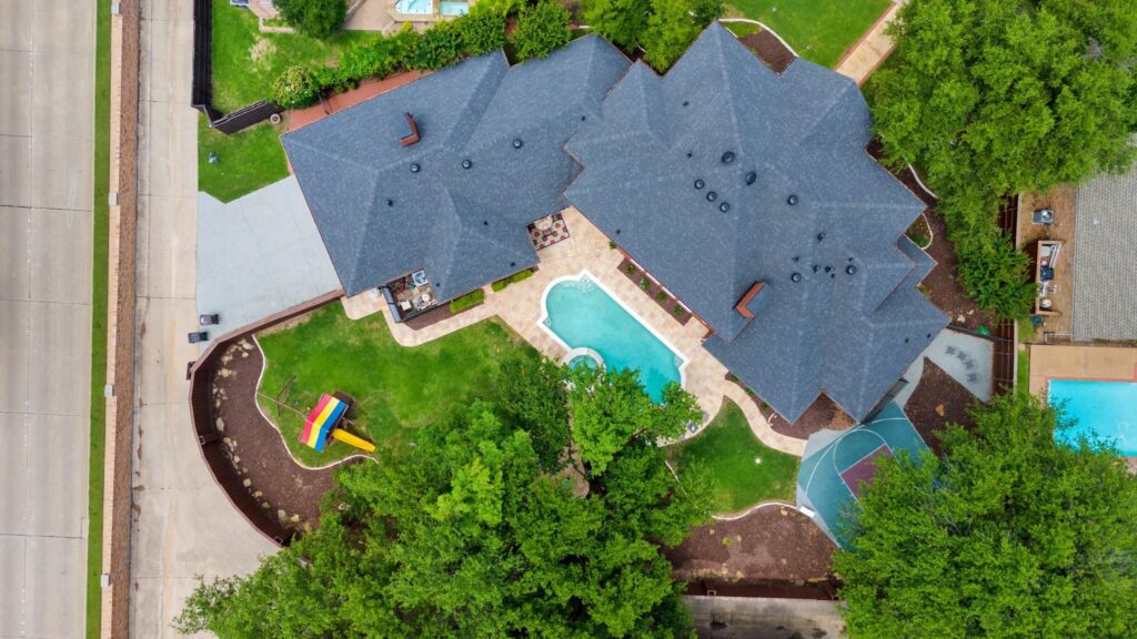 Shell Court cul de sac overhead