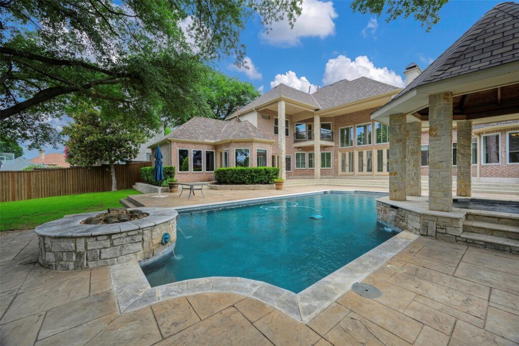 home with pool and firepit