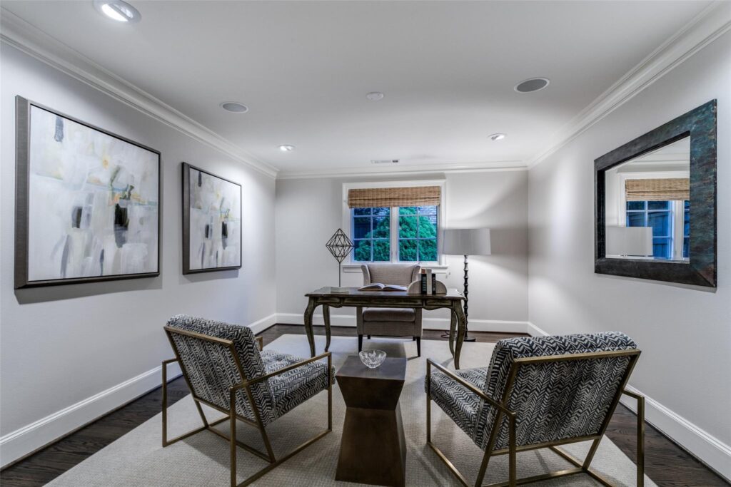 Devonshire bedroom as an office