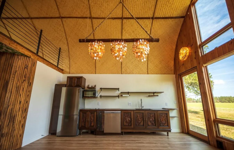 naked gardening, Georgia, Quonset Hut home
