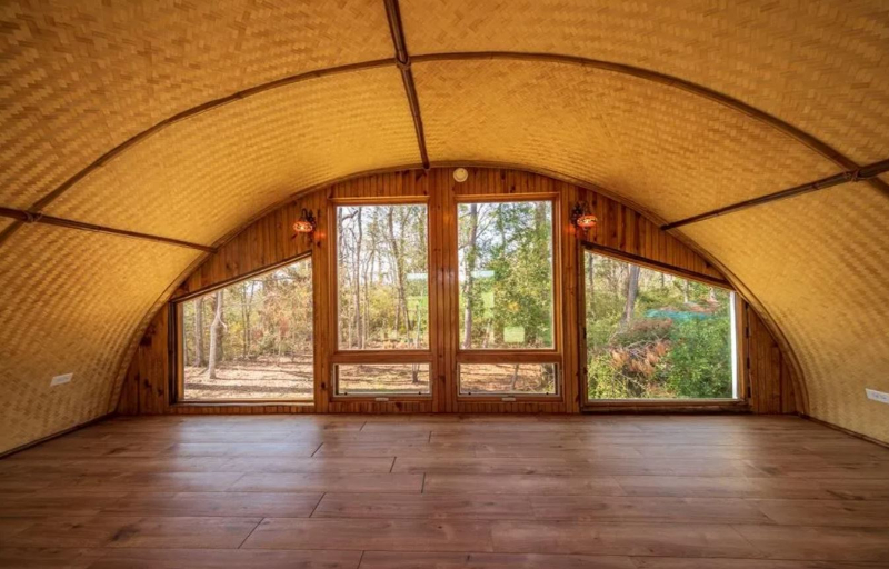 naked gardening, Georgia, Quonset Hut home