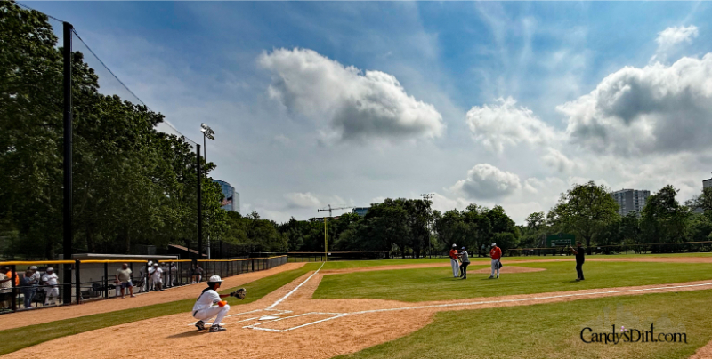 Reverchon Park Baseball Field, Dallas Parks, Uptown