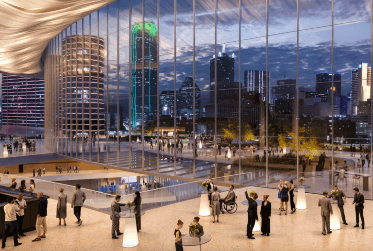Rendering of inside Kay Bailey Hutchison Convention Center