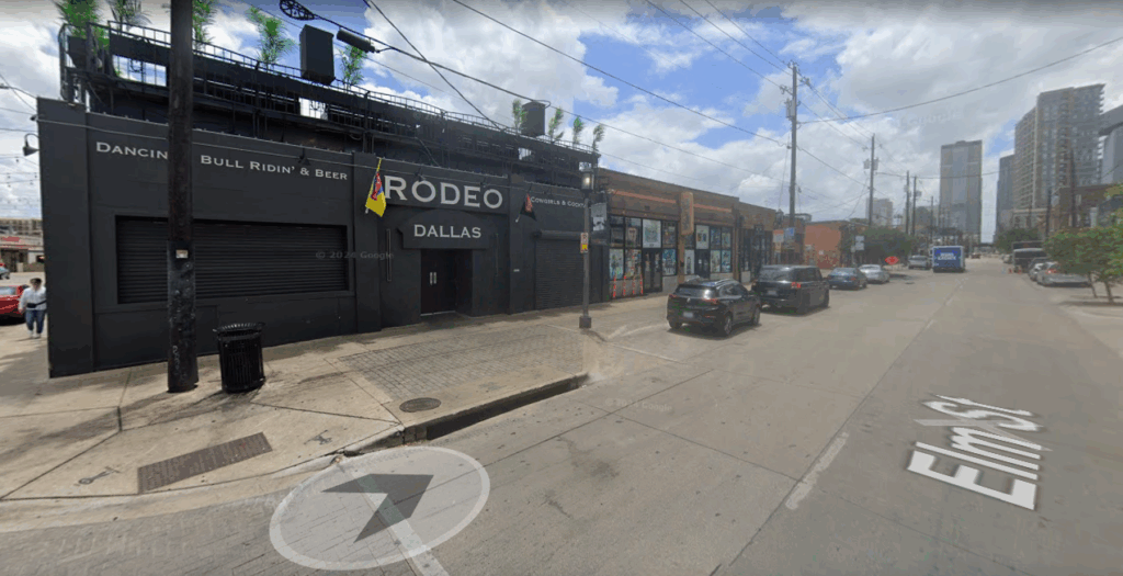 Google Maps street view image Rodeo Dallas Deep Ellum