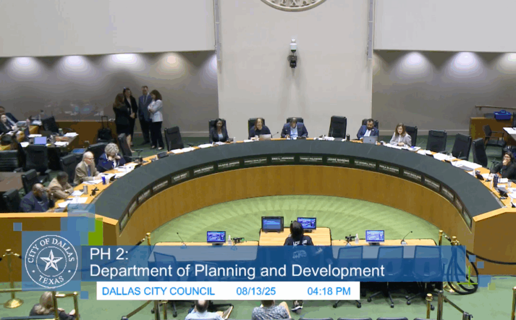 Dallas City Council meeting 8/13/25