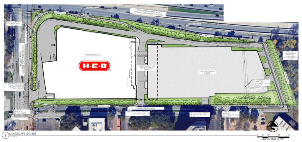 Hillcrest H-E-B landscape exhibit