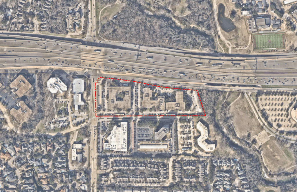 HEB Hillcrest aerial view