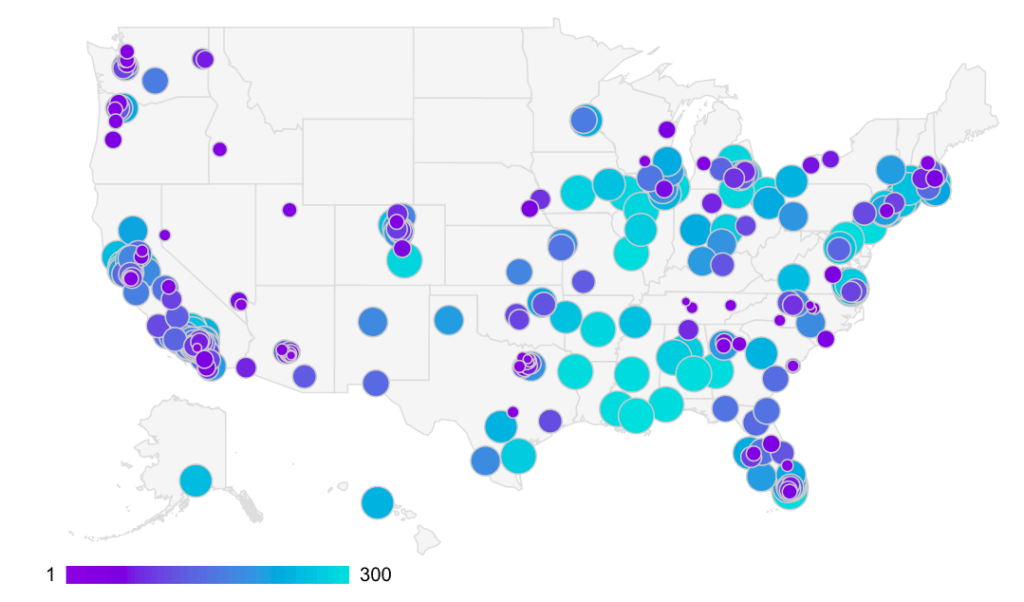 WalletHub best real estate market heat map
