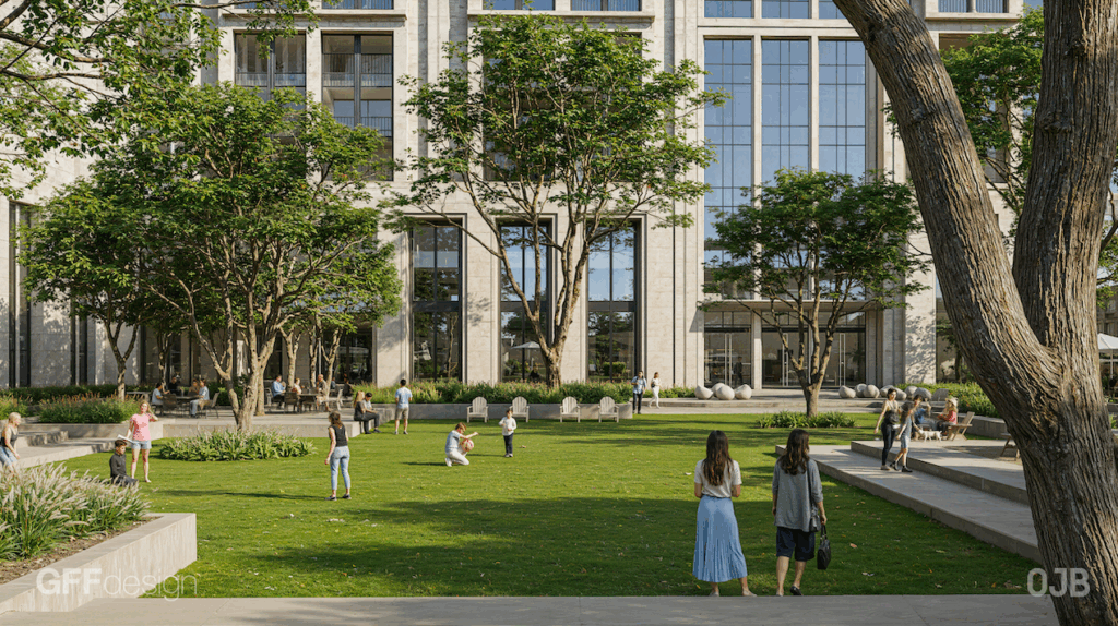 Rendering of Preston Hollow mixed-use project