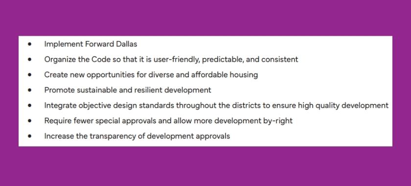Zoning reform goals