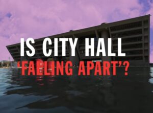 Is City Hall falling apart?