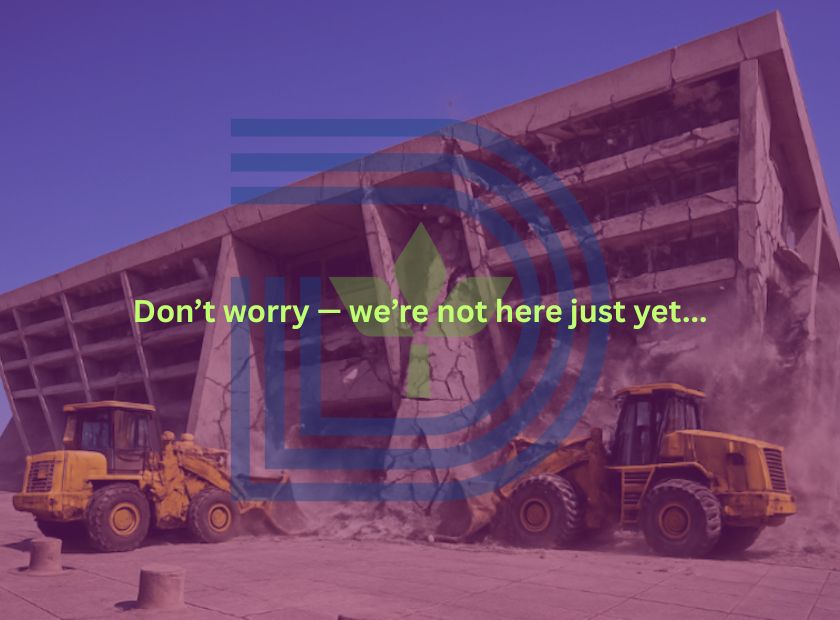 AI-generated City Hall demolition