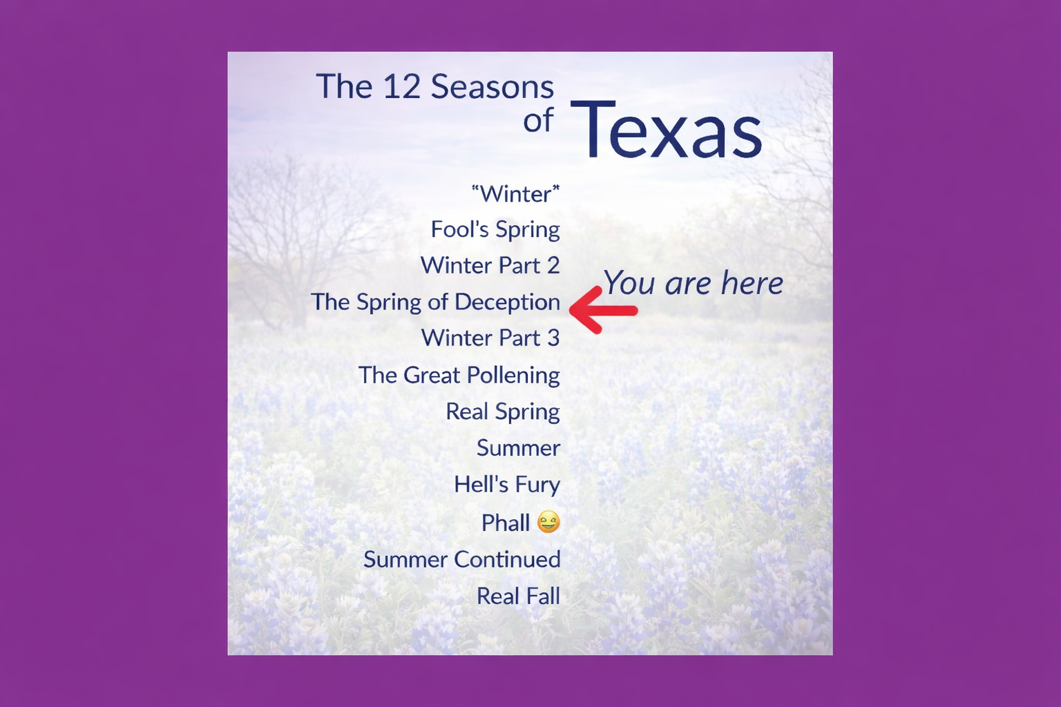 Texas seasons