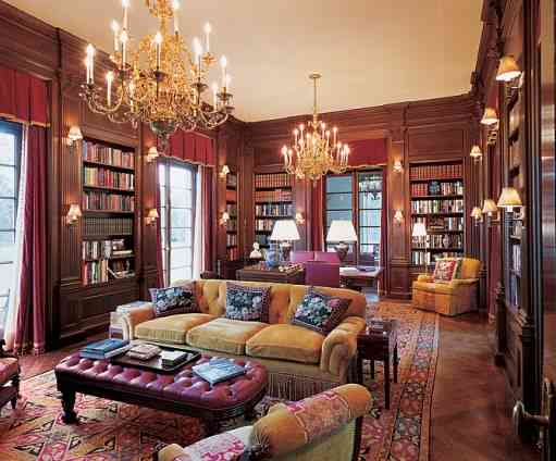 Baron House library Architectural Digest