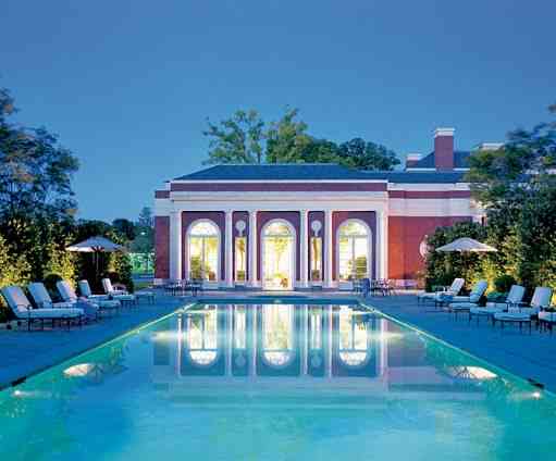 Baron House outdoor pool Architectural Digest
