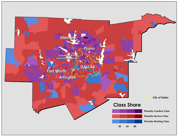 DFW Metro Area Atlantic Cities Map