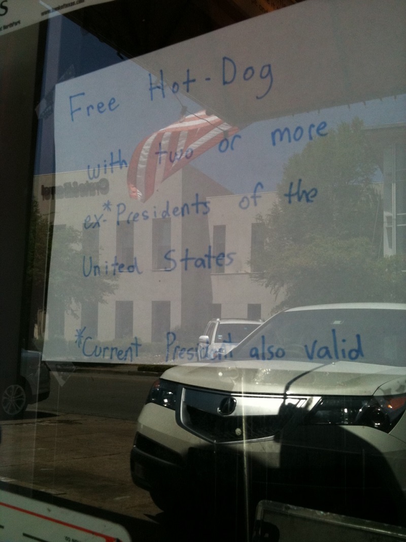 Harrys Hot Dog Sign